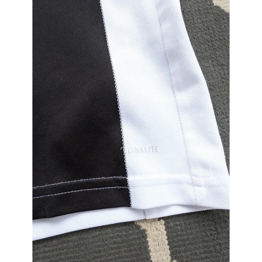 YOUTH‎ XL Juventus Soccer Jersey Black White Stripe Jeep 2018-19 Home